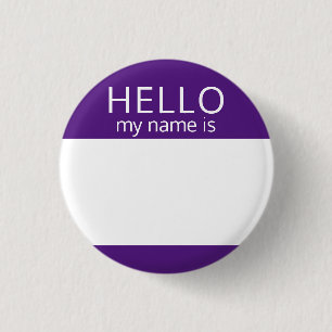 Personnalisé Blanc BONJOUR Mon Nom Est Badge