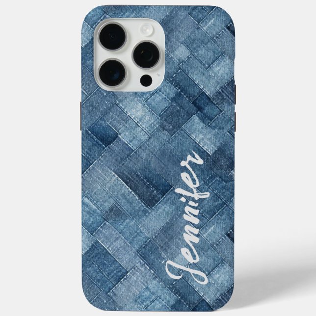 Personnalisé Blue Jean Denim iPhone / coque ipad (Verso)