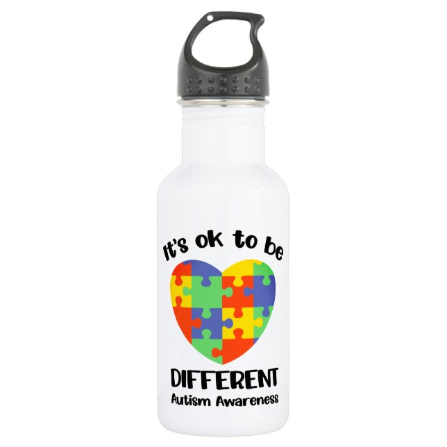 Personnalisé - Bouteille d'eau (18 oz) (Devant)