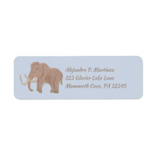 Personnalisé Brown, Blue Wooly Mammoth Return Adre