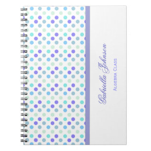 Personnalisé : Carnet de point de polka