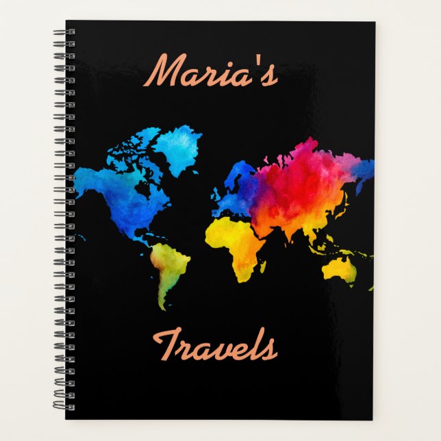 Personnalisé. Carte du monde. (Devant)