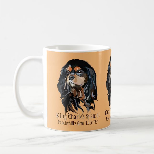 Personnalisé Cavalier King Charles Spaniel Mug (Gauche)