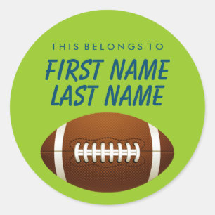 Personnalisé Cela Appartient À Sticker - Football