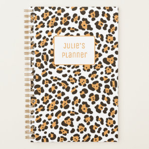 Personnalisé Chic Girl Leopard Motif Planner