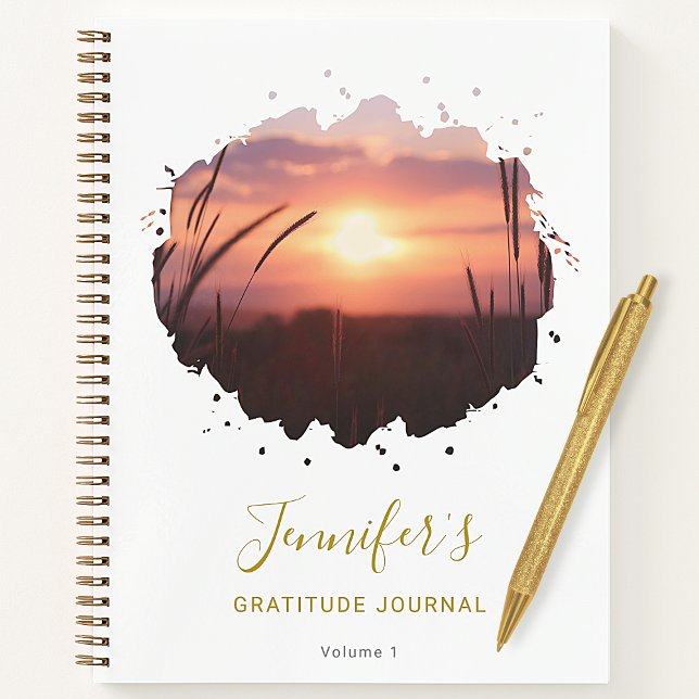 Personnalisé Chic Splash Photo Gratitude Journal (Créateur téléchargé)