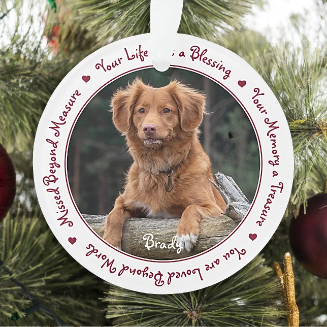 Personnalisé Chien Photo Keepsaké Pet Memorial (Créateur téléchargé)