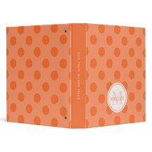 Personnalisé : Classeur de point Polka bleu