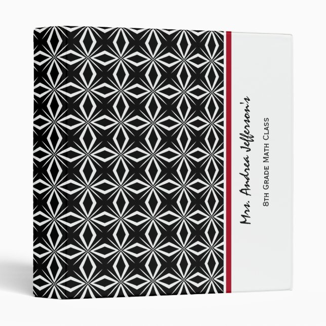 Personnalisé : Classeur de professeur (Devant/Côté)