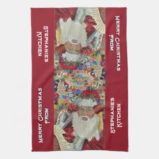 Personnalisé Classique Père Noël Serviettes de cui