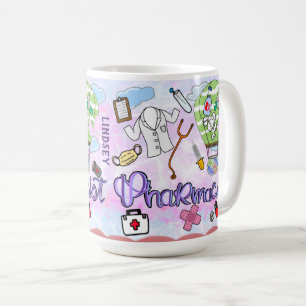 Personnalisé Coloré Pharmacien Café Mug