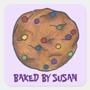 Personnalisé Cuit Par Stickers Cookie Arc-En-Ciel