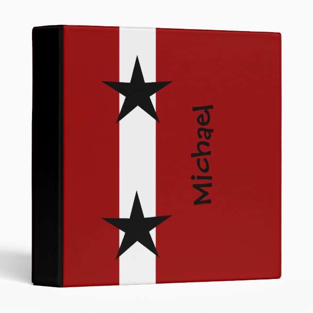 Personnalisé de nouveau au classeur d'étoile (Devant/Côté)