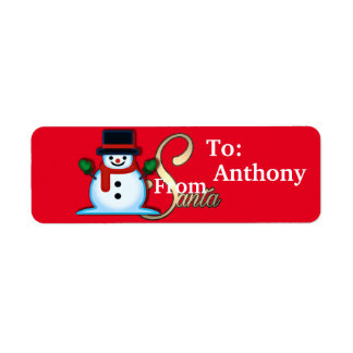 Personnalisé De Père Noël Snowman Red Christmas