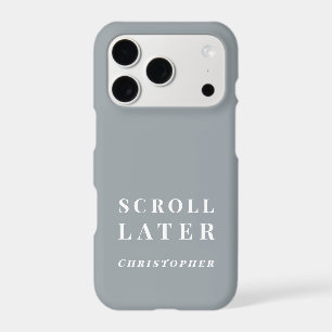Personnalisé Drôle Minimaliste Gris Blanc Simple H