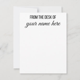 Personnalisé du bureau des cartes pour notes