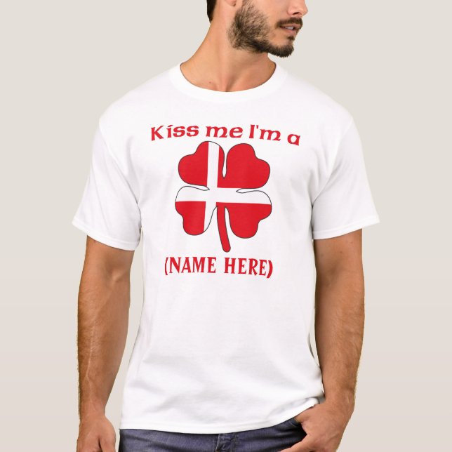 Personnalisé embrassez-moi que je suis T-shirt (Devant)