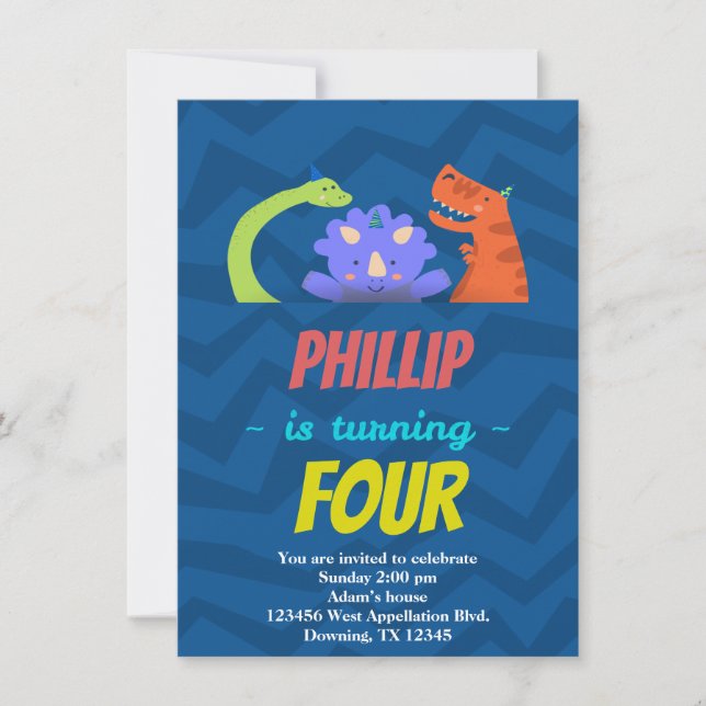 Personnalisé Enfants Carte d'anniversaire Animaux  (Devant)