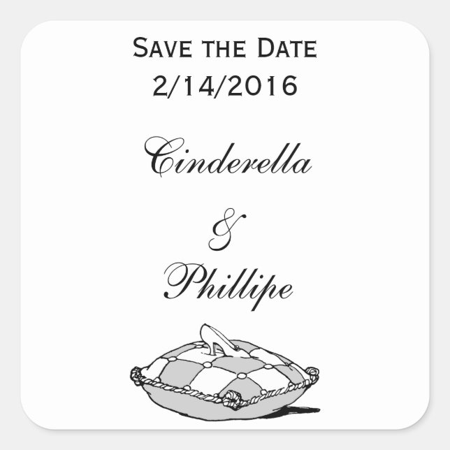 Personnalisé Enregistrer la date Stickers Slipper  (Devant)