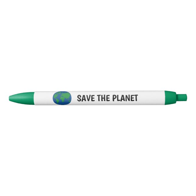 Personnalisé enregistrer planète terre logo stylos (Devant)