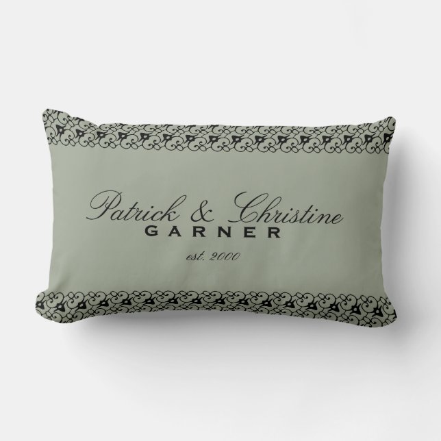 Personnalisé épousant le coussin de coton (Recto)