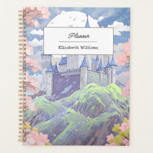 Personnalisé Fairytale Castle Pastel Aquarelle