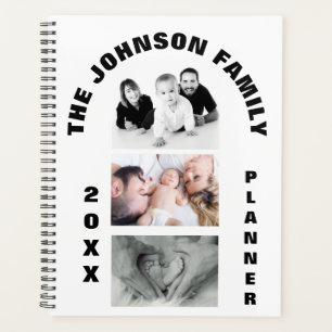 PERSONNALISÉ FAMILLE Photo Collage Planificateur