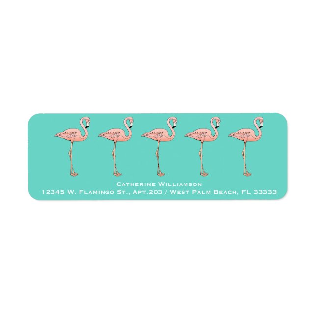 Personnalisé Flamant rose rose amusant coloré oise (Devant)
