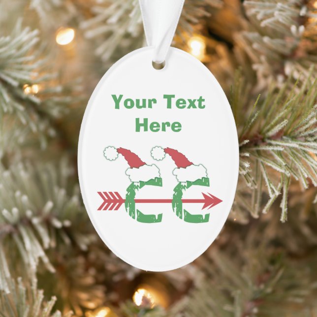 PERSONNALISÉ Funny Christmas Cross Country (Arbre)