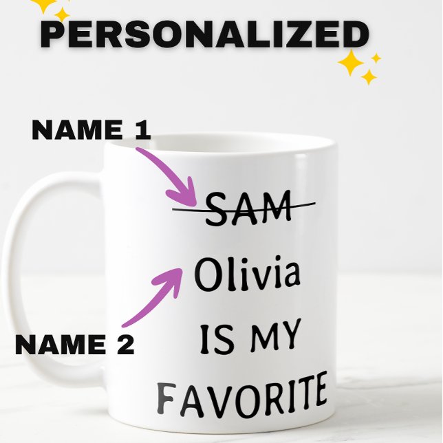 Personnalisé Funny Favori Mug enfant, deux enfants (Créateur téléchargé)