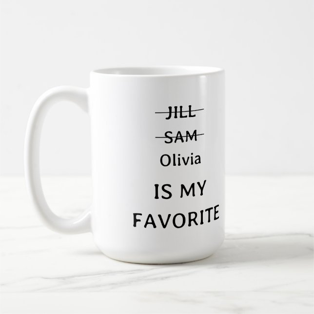 Personnalisé Funny Favori Mug enfant, drôle cadeau (Gauche)