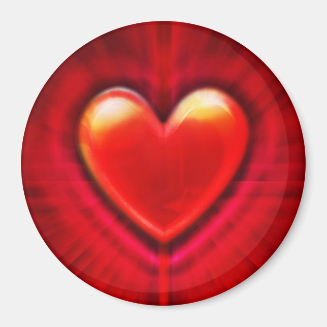 Personnalisé grand Magnet sang rouge coeur gothiqu (Devant)