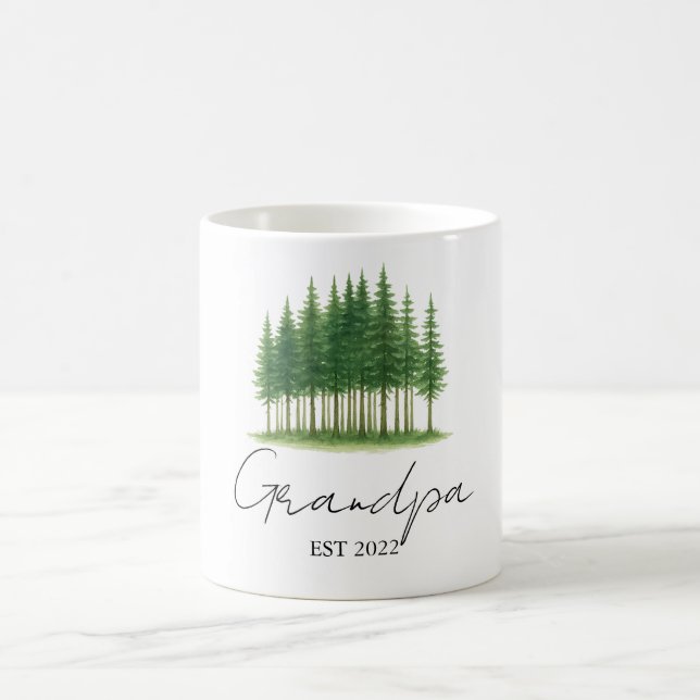 Personnalisé "Grandpa Est. [Année]" Mug (Centre)