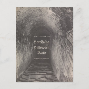 Personnalisé Halloween invitation photo vintage