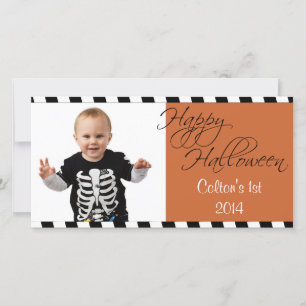 Personnalisé Happy Halloween Salutations Carte pho