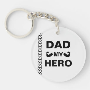 Personnalisé Hero Papa Porte - clé - Cadeau des en