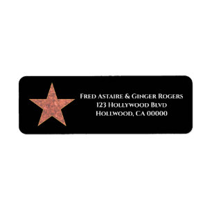 Personnalisé Hollywood Star