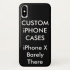 Personnalisé iPhone X à peine Coque
