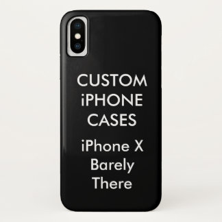 Personnalisé iPhone X à peine Coque