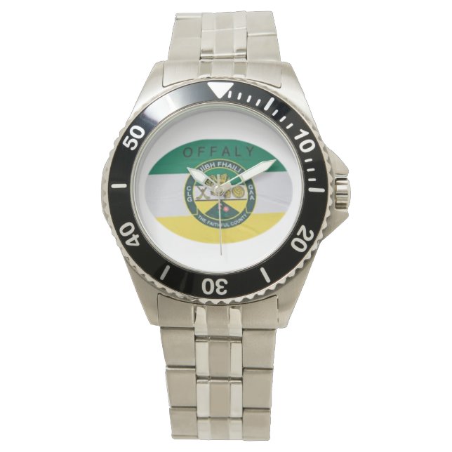 Personnalisé Irish Comté Montres Homme Co.Offaly (devant)