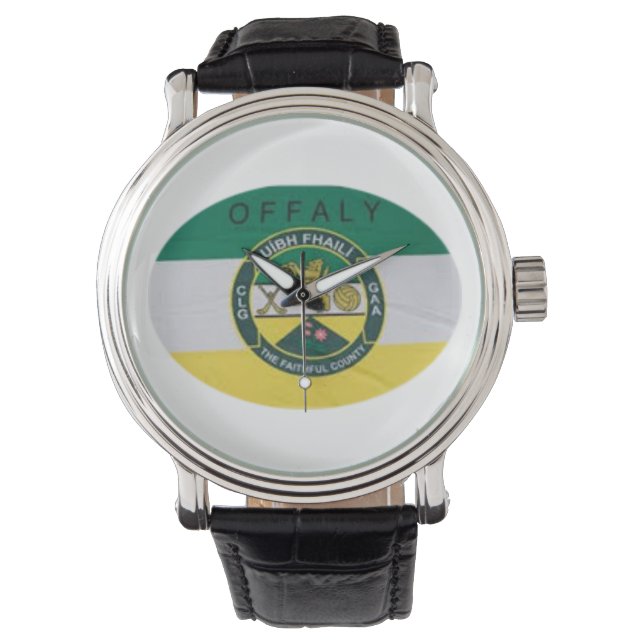 Personnalisé Irish Comté Montres Homme Co.Offaly (devant)