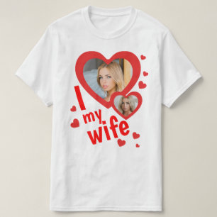 Personnalisé J'aime ma femme hommes t-shirts