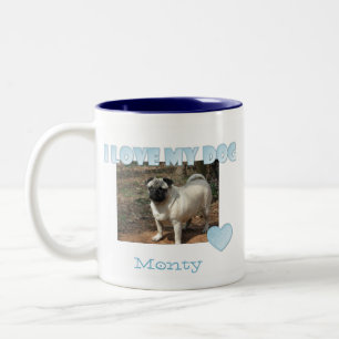 Personnalisé : J'aime ma tasse de chien