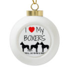 Personnalisé J'Aime Mes Trois Boxes