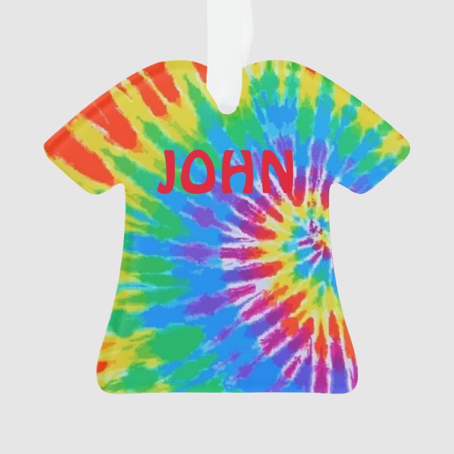 Personnalisé John Tie Dye Spiral Rainbow (devant)
