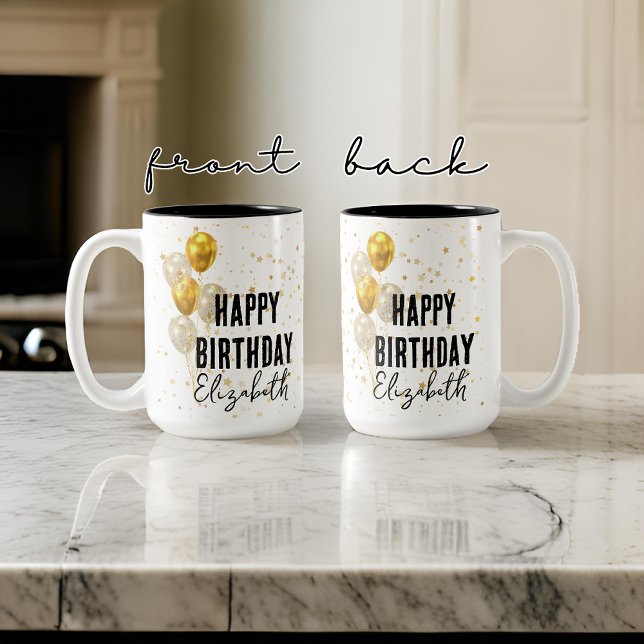 Personnalisé Joyeuse Mug d'anniversaire, Cadeau d' (happy birthday mug for her, birthday present for women, birthday present for girl, birthday mug)