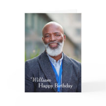 Personnalisé Joyeux Carte photo anniversaire