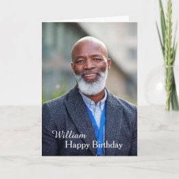 Personnalisé Joyeux Carte photo anniversaire