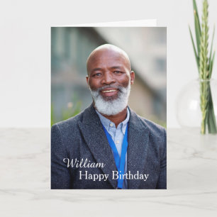 Personnalisé Joyeux Carte photo anniversaire