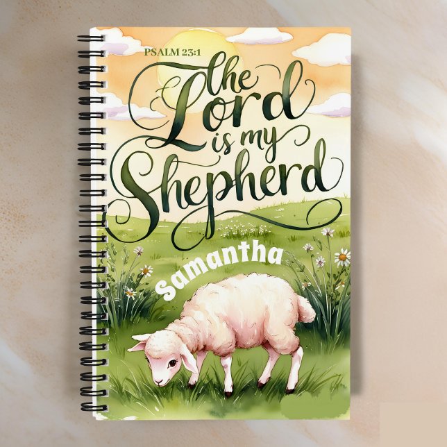 Personnalisé Le Seigneur est Mon Berger Journal (Créateur téléchargé)